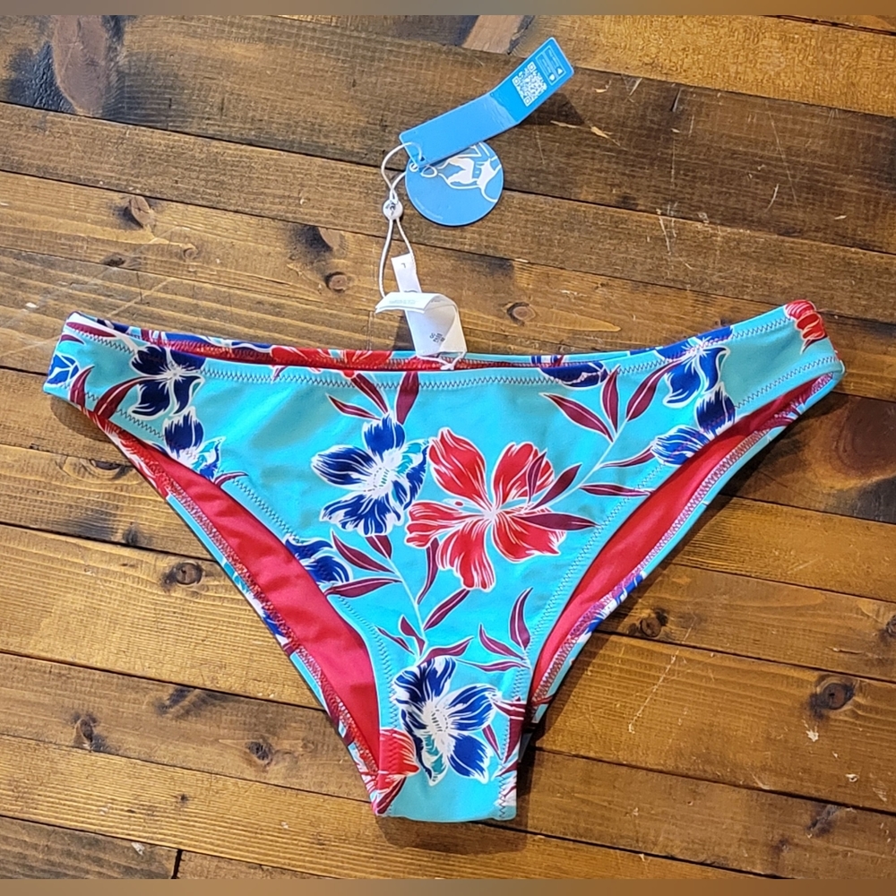 NWT Cupshe Floral Bikini Bottoms Size L